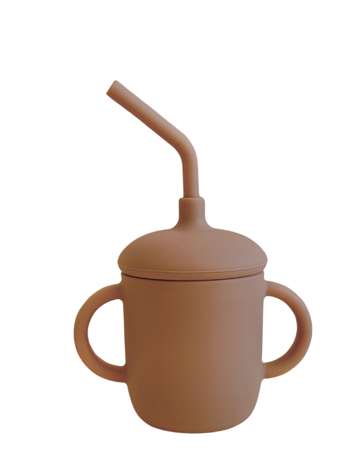 Silicone Cup Straw - Mocha