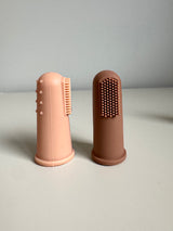 2-Pack Fingerborste - Aprikos/Brun