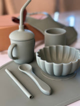 First Meal Complete - Sage | Flower Bowl + Teddy Mat 6-piece