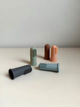 3-Pack Fingerborste - Grå/Grön/Blå