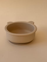 Silikonskål Teddy - Beige