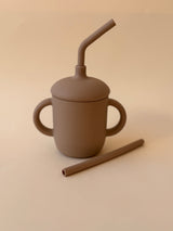 Silicone Cup Straw - Mocha