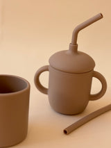 Silicone Cup Straw - Mocha