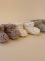 Håndlagde babysokker - Beige