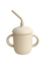 Silicone Cup Straw - Beige