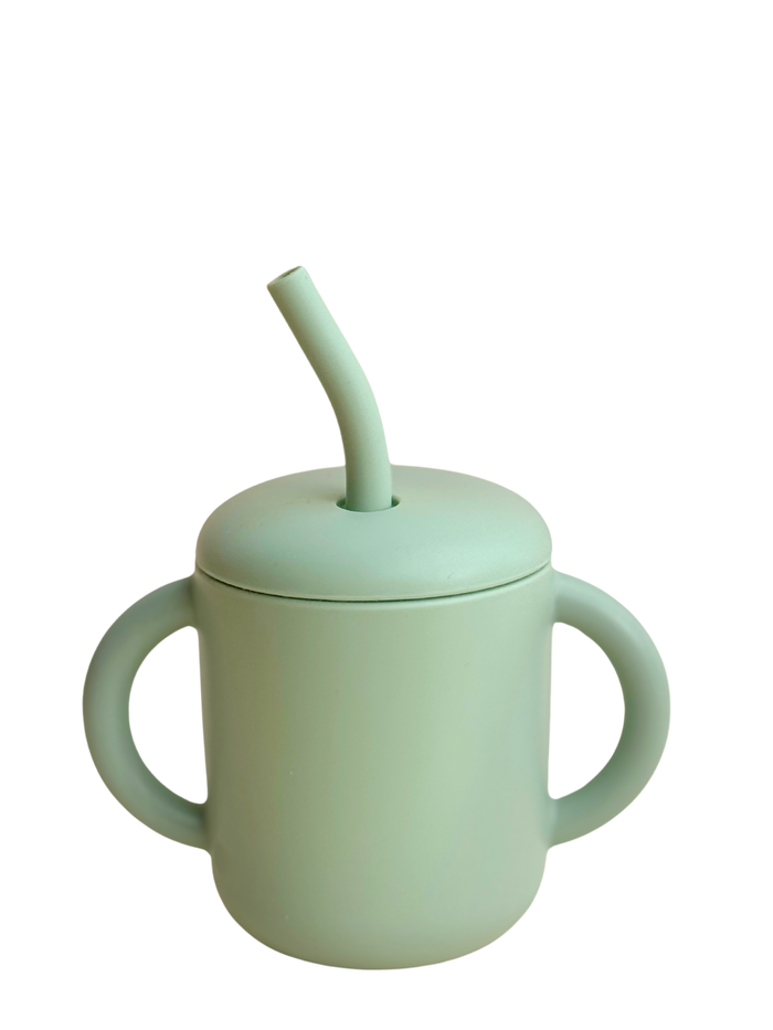 Silikonkopp Sugrör - Mint