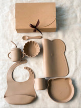 First Meal Set - Mocha | 7-piece with Flower Bowl