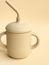 Silicone Cup Straw - Beige