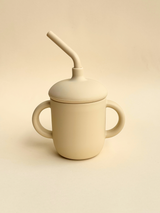 Silicone Cup Straw - Beige