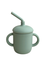 Silicone Cup Straw - Green